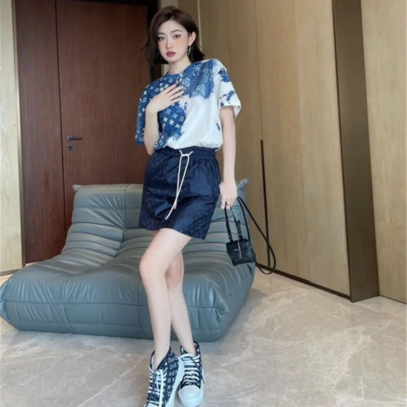Louis Vuitton/Louis Vuitton Cashew Flower Series Short Sleeve